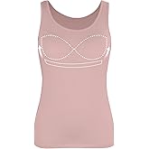 Tank Top with Built in Bra Cup for Women Casual Wide Strap Sleevless Layer Camisole Yoga Top Pack S-3XL