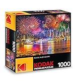 KODAK Premium Puzzles Fireworks On The Hudson by Midtown Manhattan NYC Jigsaw Puzzle