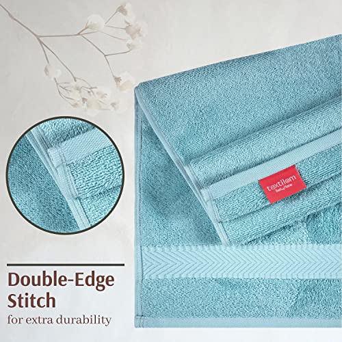 TEXTILOM 100 Turkish Cotton 6 Pcs Bath Towel Set, Luxury Bath Towels