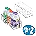 mDesign Baby Food Kitchen Refrigerator Cabinet or Pantry Storage Organizer Bin with Handles for Breast Milk, Pouches, Jars, Bottles, Formula, Juice Boxes - BPA Free, 10
