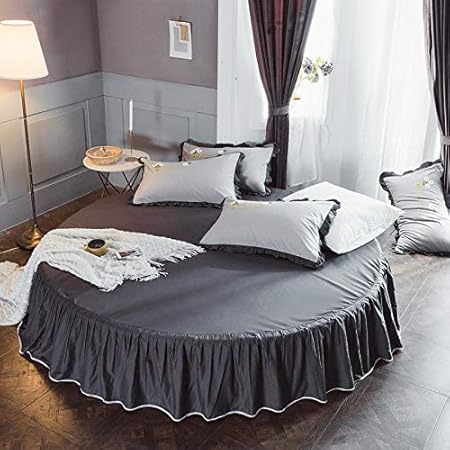 Suxiaopei Round Bed Sheets Cotton Bed Cover Cotton Bed Skirt Round Mattress Cover Bed Linen Hotel Hotel 2 Meters Diameter Sheets Amazon Co Uk Kitchen Home