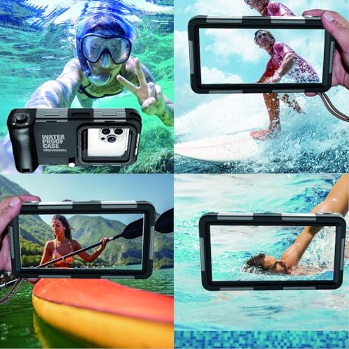 Professional Diving Phone Case Pouch Waterproof Smartphone IPX8 Pouch Waterproof Phone Case Cover Protective Case for iPhone 17 Air 16 17 Pro 16 17 Pro max 15 Pro 13 14 15 Pro Max