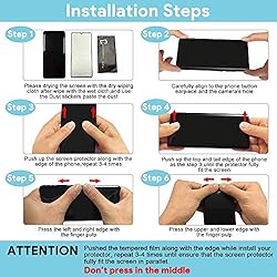 KABIOU Tempered Glass Privacy Screen Protector for