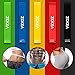 Resistance Bands Exercise Set of 5 12inch Workout Loop Mini Bands with 100% Natural Latexl for Workout and Physical Therapy
