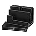 EasyAcc Double-deck Multi-device Charging Station Stand for RAVPower 6-Port USB Charger, Cellphones Tablets for iPad pro 10.5 iPhone X 8 7s plus Galaxy Note 8 S8 Leather Organization Docks- Black