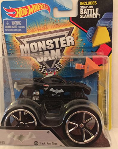 Batman #45 Monster Jam Monster Truck with Track Ace Tires 1:64 Scale 2015 Includes Snap-on Battle Slammer