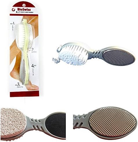 4 in 1 Foot Care Stone Callus Brush Pumice Scrubber Pedicure Exfoliate Remover