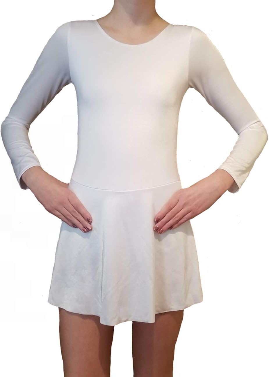 Ice Figure Skating Dance Practice Dress Girls: Clothing