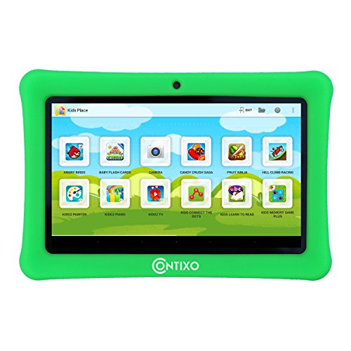 Contixo Kid Safe 7" HD Tablet WiFi 8GB Bluetooth, Free  
