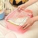 EALEK Packing Cube Set 6pcs,Compression Pouches Travel Luggage Organizers Clothes Storage Bags Laundry Bag (3 Cubes 3 Pouches,Pink)