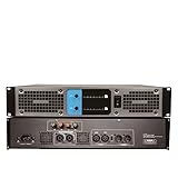 Lightweight 1U 2-Channel PA/DJ Power Amplifier, 2 x