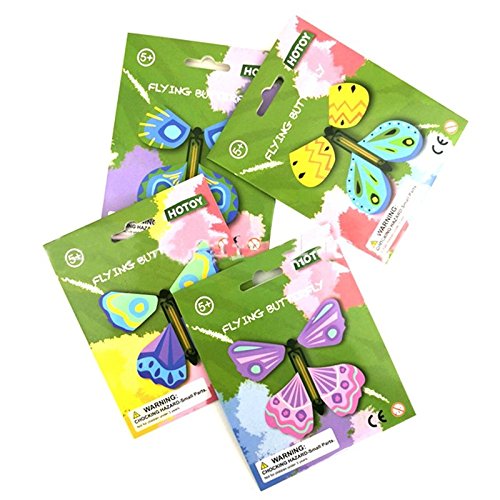 Blue Stones Novelty Magic Props Funny Gadgets Fly Butterfly Children`s Outdoor Toys Color Ramdom Magic Toy Creative