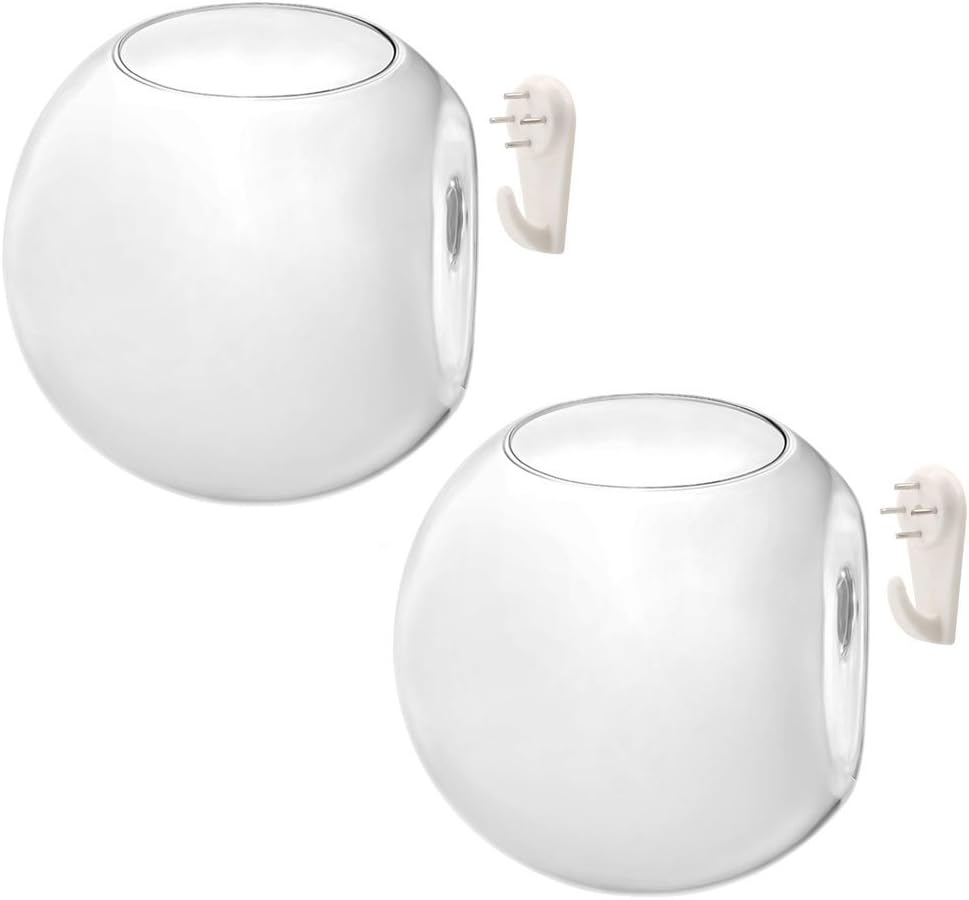 2 Pack Hanging Air Plant Wall Mounted Terrariums Clear Glass Succulent Planter Vase for Home Decor