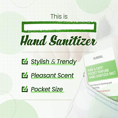 Kundal Mini Hand Sanitizer Spray bulk, Pocket Sanitizer with 70 of