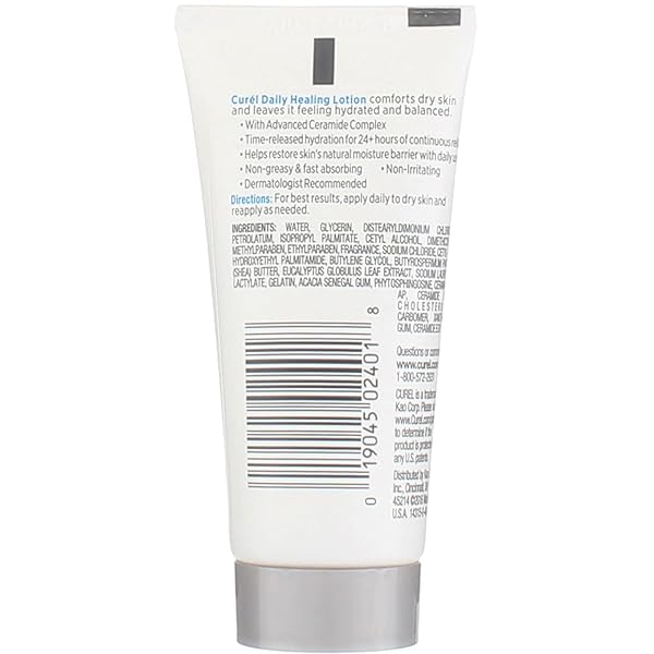 CUREL DAILY HEALING ORIGINAL LOTION | 1 OUNCE TRAVEL SIZE | (PACK OF 4)
