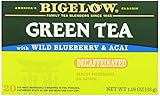 Bigelow Tea Green Tea with Wild Blueberry and Acai Decaf, 1.18-Ounce Boxes (Pack of 6)