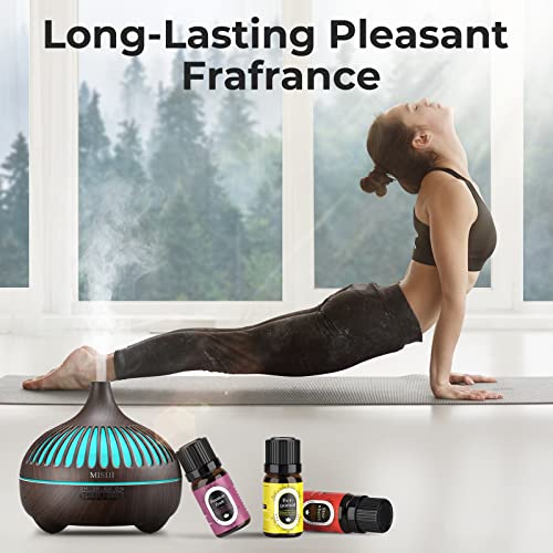 Fruity Essential Oils Set, 7 x 10ml/0.33fl.oz Premium Aromatherapy Oils for Diffusers, Humidifiers, Candle, Soap Bath Bomb Making, Fruit Fragrance Oils for Yoga, Massage, Skin, Room, Relaxing, Calming