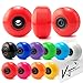 VJ Skateboard Combo 5” Trucks Silver, 52mm Skateboard Wheels, Abec7 Bearings, Screws, Riser Pads, Spacers (Red wheels)