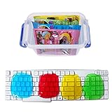 ieGeek Magic PC Laptop Computer Keyboard Cleaner Set (4 Pack + Storage Box) - Super Keyboard Cleaning Silica Gel Gummy Cleaners for Electronics