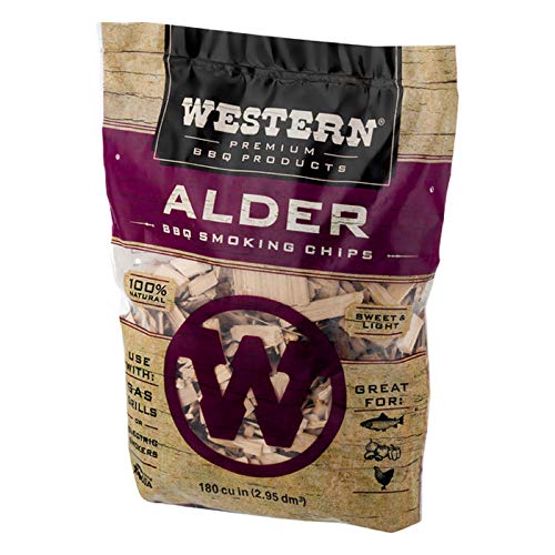 Western Premium BBQ Products Alder BBQ Smoking Chips, 180 cu in