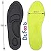 Dr. Foot's Arch Support Insoles, Help Against Plantar Fasciitis, Metatarsal and Heel Pain, Diabetic Anti-Sweat Foam Comfortable Insoles for Shock Absorption(M | 5~9 US Women's, Black)