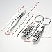 Manicure Pedicure Set Nail Clippers,Ladybug - 7 Piece Stainless Steel Hygiene Kit Gifts for Men&Woman