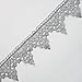 Metallic Silver Lace Trim for Bridal, Costume or Jewelry, Crafts and Sewing, 2-1/4 Inch by 1 Yard, LP-MX-4284