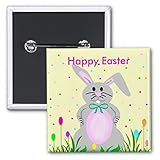 Happy Bunny, Happy Easter template button