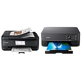 Canon PIXMA TR8620a - All-in-One Printer Home Office|Copier|Scanner|Fax|Auto Document Feeder | Photo & PIXMA TS6420a All-in-One Wireless Inkjet Printer [Print,Copy,Scan], Black, Compatible with Alexa