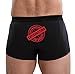 MySexyShorts Men's Boxer Brief White Cotton Underwear with Sexy Funny Satisfaction Artwork