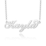 Q&Locket Kayla Name Necklace Personalized Stainless