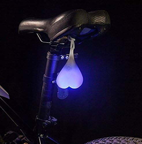 Bike Tail Light, Frexercise Creative Heart/Egg Shaped Bicycle Rear Lights Waterproof Warning LED Taillight Cycling Night Light (Blue)