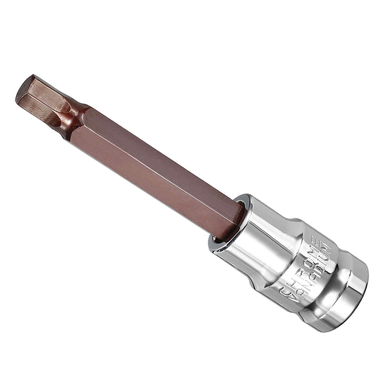 CoCud Hex Impact Bit Socket, 1/2" Drive x 8mm S2 Steel CR-V Quick Change Hex Tamper Proof Socket Impact Bit Screwdriver Sockets Adapter - (Applications: for Fastening Screws), 1-Pieces