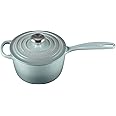 Le Creuset Enameled Cast Iron Signature Saucepan, 1.75 qt., Sea Salt