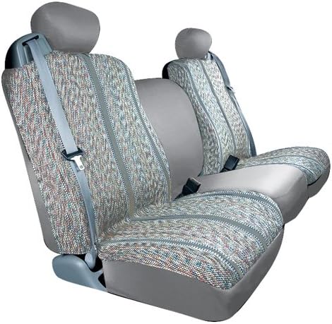 Saddleman Front Bench Custom Made Seat Cover - Saddle Blanket Fabric (Grey)