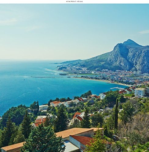 WindowPix 42x42 Inch Decorative Static Cling Window Film Scenic Ocean Views . Printed on Clear for Window Glass panels. UV protection, Energy Saving.