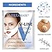 V Line Mask, Chin Up Patch,Double Chin Reducer,Face Lift V Lifting Chin Neck Mask V Zone Tape Firming Moisturizing Mask-Pack of 2 Masks