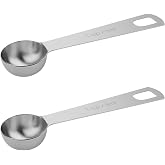 2PCS 1tsp(1/3tbsp, 5ml) Measuring Spoon, Stainless Steel Teaspoon | High Precision, Food-Grade, &zwnj;Rust-Free, Dishwasher-Safe, Easy-Read Markings, Multi-Purpose, Sturdy &amp; Durable