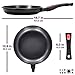 Cleverona Nonstick 10.25 inch Frying Pan Skillet with Detachable Handle
