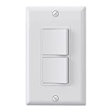 ELEGRP Decorator Double Rocker Light Switch, Two