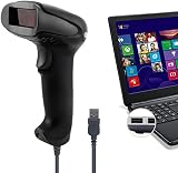 NETUM NT-2012 Handheld Laser Barcode Scanner 1D USB Wired POS Supermarket Reader view 2