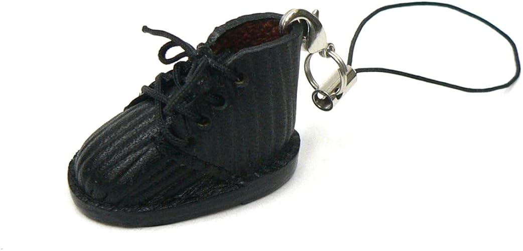 Amazon Co Jp 手作り ミニ靴 キーホルダー ストラップ ブラック エピ柄 ｍ ハンドメイド ジュエリー