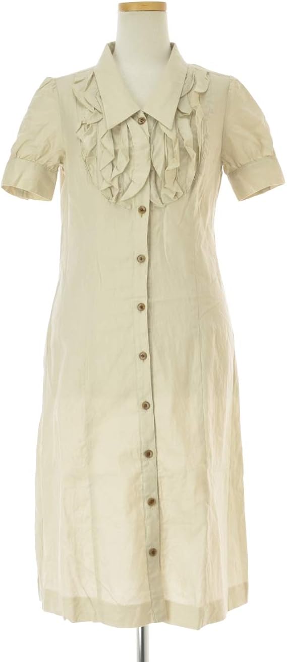 Amazon エムケー ミッシェル クラン Mk Michel Klein フリル 半袖ワンピース ワンピース チュニック 通販