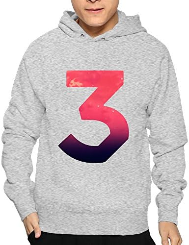 Men Hip Hop Chance The Rapper 3 Sticker Pullover Hooded Sweatshirt