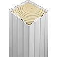 Weatherables 6x6 Vinyl Post Wrap – Weatherproof Premium Outdoor Vinyl Porch Post Wrap with Fluted Design for Quickly Refreshing Existing Deck, Patio, and Porch Posts (6"x6"x102", White)