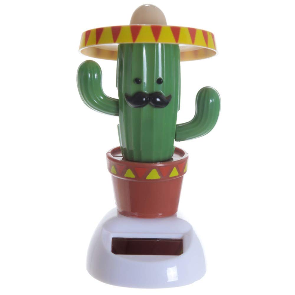 Cactus with Sombrero Hat Solar Figure Bobblehead 11cm Figure Cactus with hat solar figure Brand New and Boxed