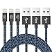 Aonsen 3Pack 6FT Charging Cable Cord Nylon Braided 8 Pin to USB Lightning Cable Charger Cord for iPhone 7/SE/5/5s/6/6s/6 Plus,iPad Air/Mini,iPod,Compatible with iOS10(Rose-Gold)