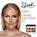 Sleek MakeUP - Contour and Highlighting Makeup Kit - Foundation/Concealer Palette Cruelty Free & Hypoallergenic for Light/Fair Skin Tones, 12g/0.42oz