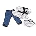 18 Inch Doll Clothes Fits American Girl - Satin Tunic & Jeans Outfit Includes 18” Dolls Accessories