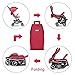 besrey Lightweight Stroller Airplane Stroller Compact Buggy One Step Design for Opening & Folding Easily get on Plane - Red